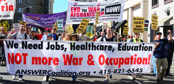 Afghanistan War Anniversary Protest, San Francisco, Oct. 6, 2012