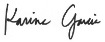 Karina Garcia signature