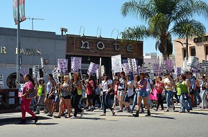 Women's Equality Day march in LA, 8.25.13