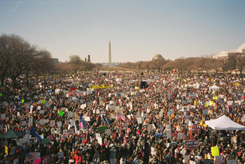 Rally against looming war on Iraq, 01/18/2003