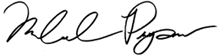 Michael Prysner signature