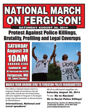 Ferguson national march flyer