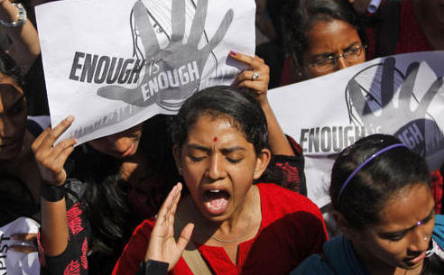 Women protest in Bangalore Jan 4, 2013